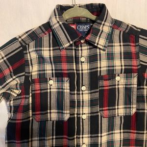 Boys Plaid Dress Shirt